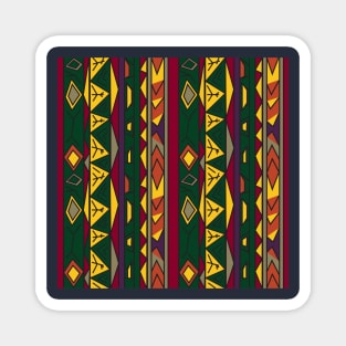 Ethnic background folk african pattern Magnet