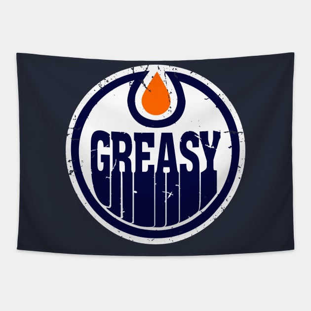 GREASY Tapestry by YourLuckyTee