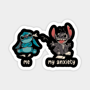 Anxiety Cute Funny Ironic Gift Magnet