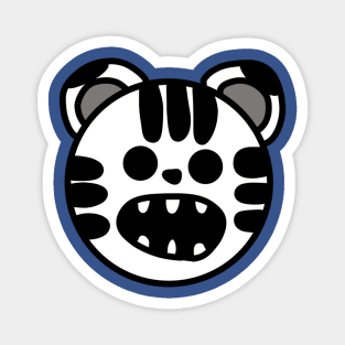 White Tiger (Large Print) Magnet