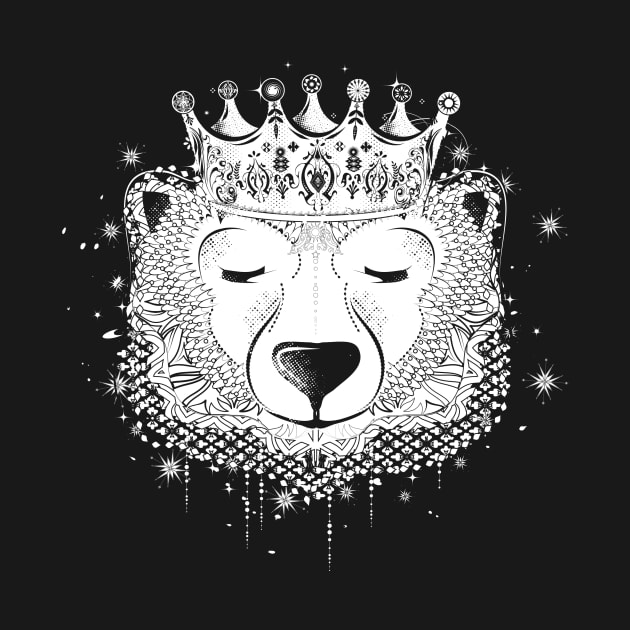 Polar bear with crown by Kisho