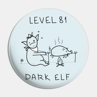 Level 81 Dark Elf white ($ for SilverCord-VR) Pin