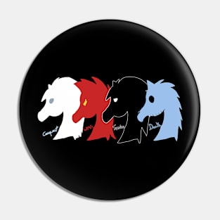 Horsemen Horse Emblem (custom) - Death (backside) Pin