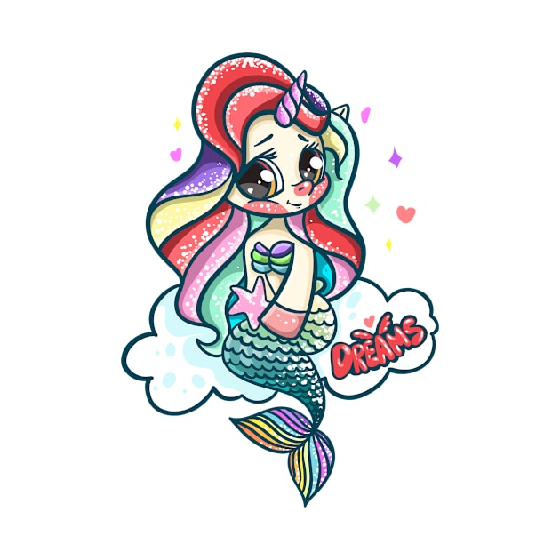 The Little Mermaid unicorn by BessAli