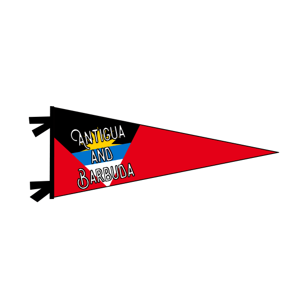 Antigua and Barbuda Flag Pennant by zsonn