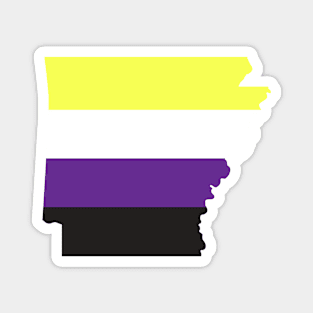 Arkansas Non-Binary Pride Magnet