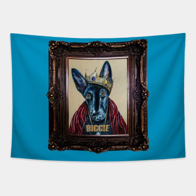 Biggie Dog Tapestry by DeifiedDesigns