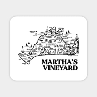 Martha's Vineyard Map Magnet