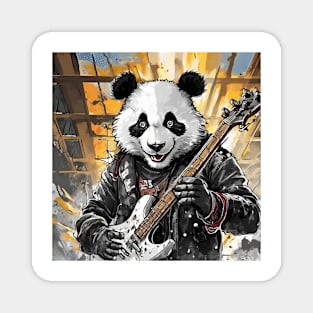 Metal Panda Grunge Rocky Panda Style Magnet