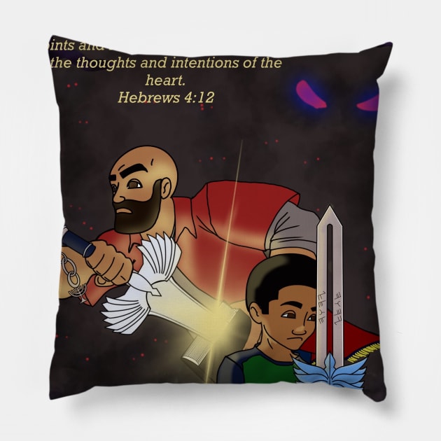 Sword of the spirit Pillow by RhinoChild