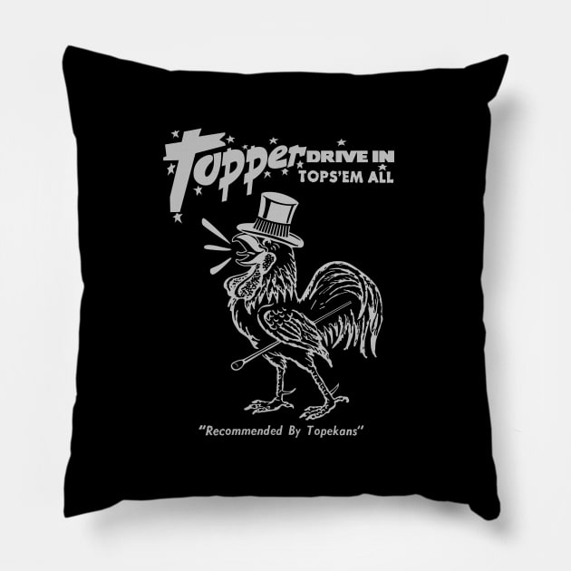 Topper Drive In Reverse Pillow by TopCityMotherland