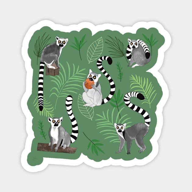 Lemurs Magnet by Chaka