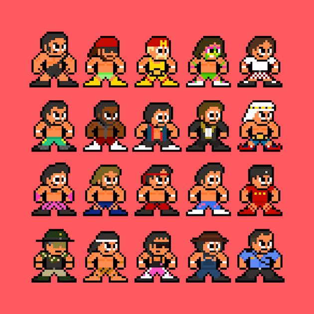 80s WWF 8-bit Pixel Art by 8-BitHero