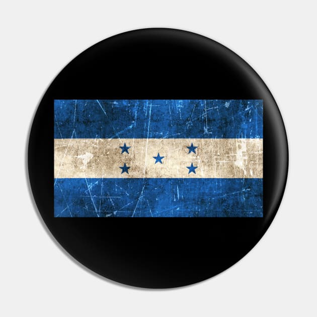 Vintage Aged and Scratched Honduras Flag Pin by jeffbartels