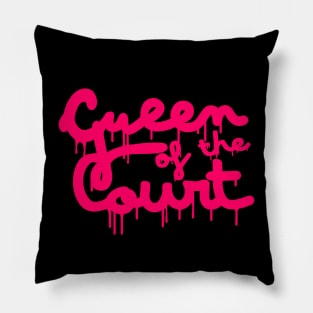 Basketball Lover Queen Of The Court Drip Pillow