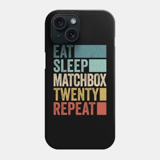 Funny Eat Sleep Matchbox Name Repeat Retro Vintage Phone Case