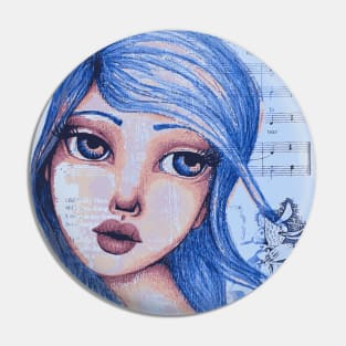 Blue Girl Pin