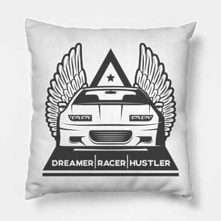 Dreamer Racer Hustler Pillow