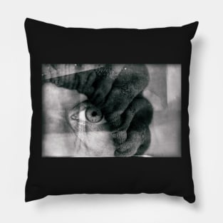 Sinister looking person. Pillow