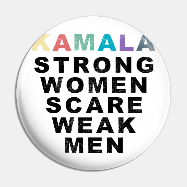 Kamala Strong American Women Leader The Future is Female Girl Power Pin by gillys