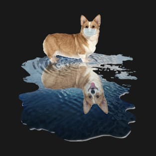 Corgi Dogs Lover - Corgi Face Mask Funny - Corgi T-Shirt T-Shirt