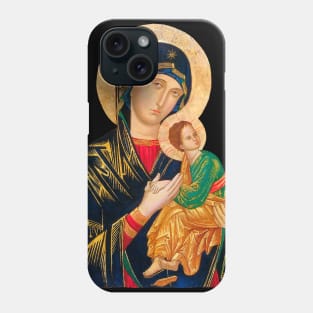 Our Lady of Perpetual Help (transparent background design) Phone Case