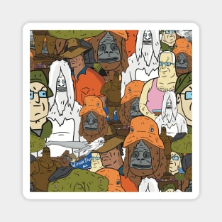 Sassy the Sasquatch and friends Magnet