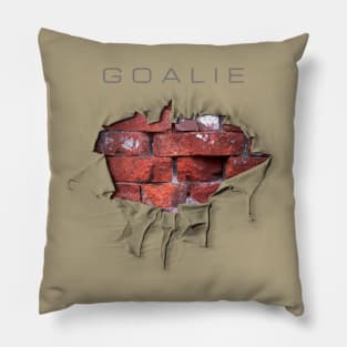 Torn Brick Wall Hockey Goalie Pillow