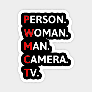 person women man camera tv funny Magnet