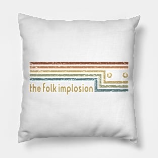 The Folk Implosion Cassette Stripes Pillow