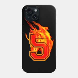 Burning Hot Sports Letter 5 Phone Case