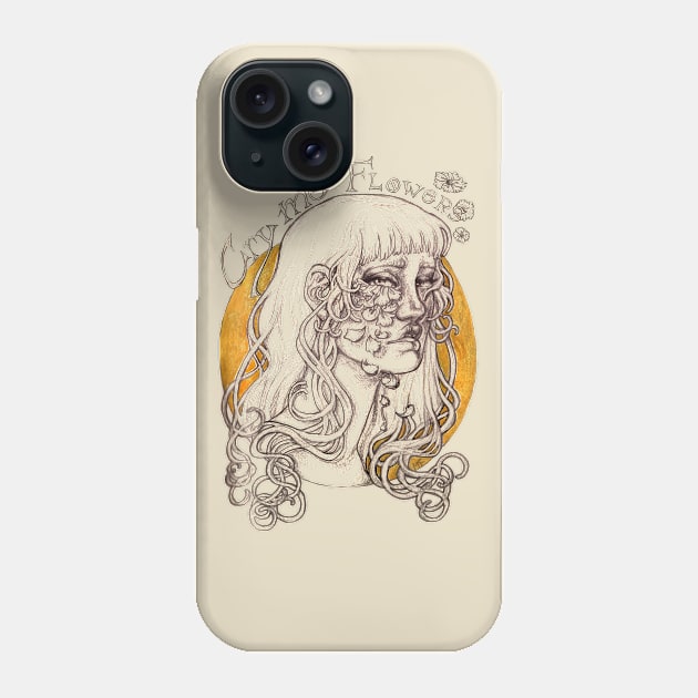 Cry Me Flowers Phone Case by Purple_Enma