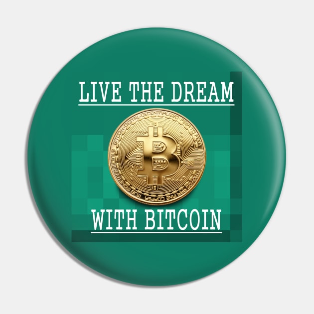 Bitcoin Gold Cryptocurrency Digital Assets Pin by PlanetMonkey
