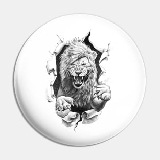 The Wild Lion Pin