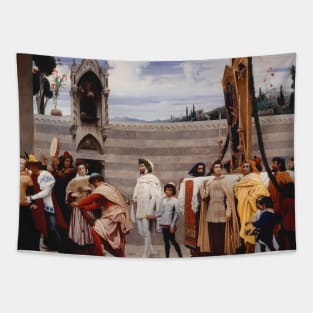 Cimabue's Madonna Carried in Procession by Frederic Leighton, Tapestry