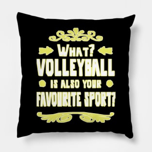 Volleyball beach volleyball double girls Pillow