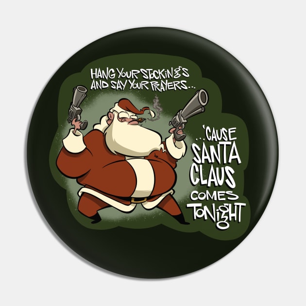 Action Movie Santa Pin by westinchurch