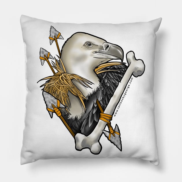 Vulture Pillow by Tattoos_by_George