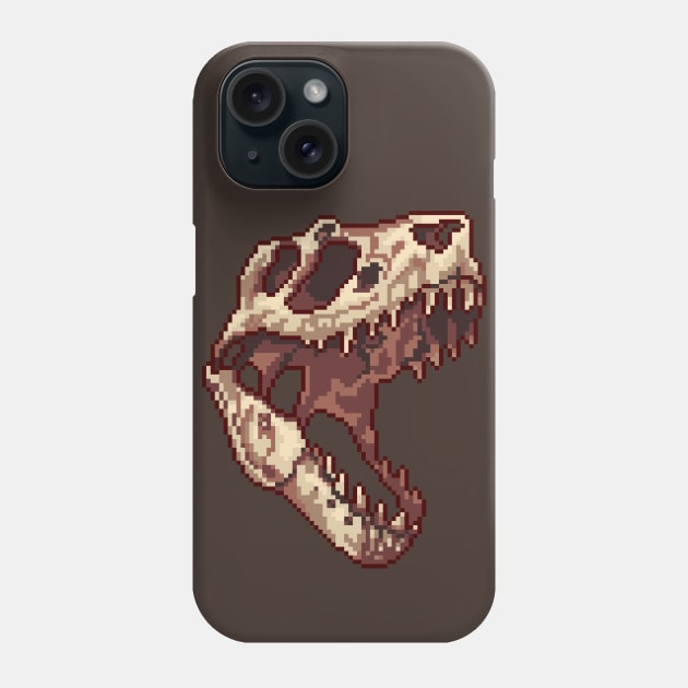 Tiny T-Rex skull Phone Case by Ashdoun