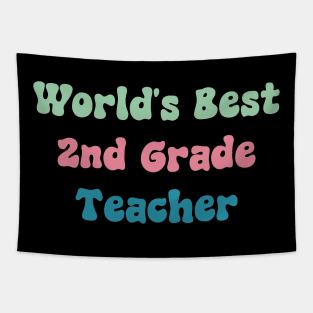 World's Best 2nd Grade Teacher Tapestry