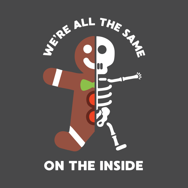 Gingerbread Man Funny Christmas Skeleton by HolidayoftheWeek