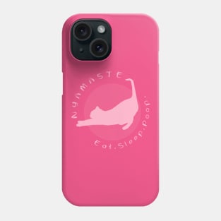 Yoga Nyamaste Pink Cat Phone Case