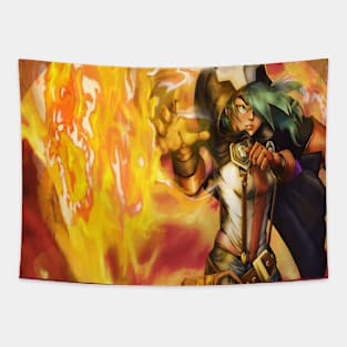 Fire Witch Etna Tapestry