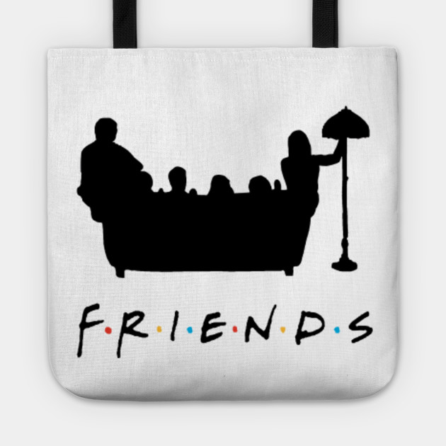 Download Friends Couch Silhouette - Friends - Tote | TeePublic