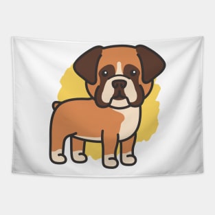 Cute Boxer Dog Tapestry