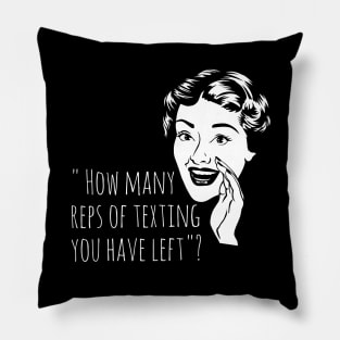 barbell girl, fitness girl, girls who lift, gym girl Pillow