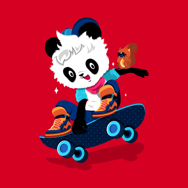 Skater Panda by franberbegal