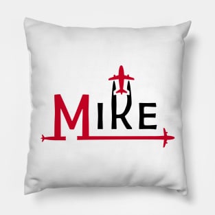 MIKE Aviation Phonetic Alphabet Pilot Airplane Pillow