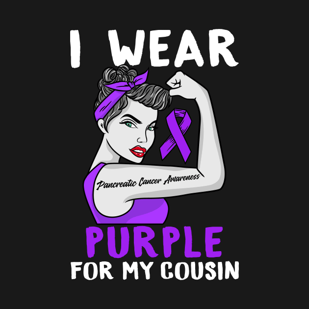 I Wear Purple - Pancreatic Cancer Awareness by biNutz