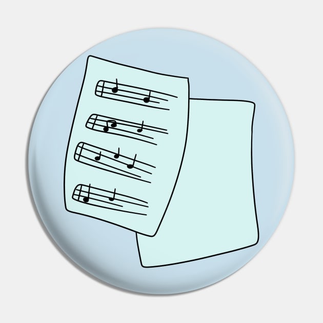 Sheet Music Pin by saradaboru